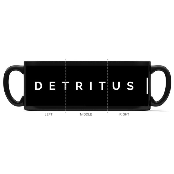 Detritus Black Mug