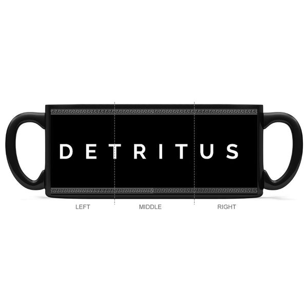 Detritus Black Mug